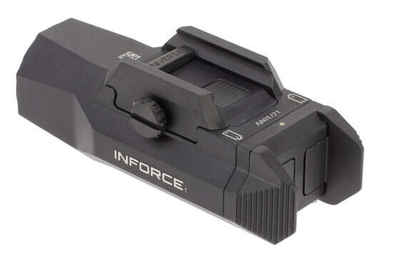 Inforce Wild 2 pistol light attaches to a picatinny rail